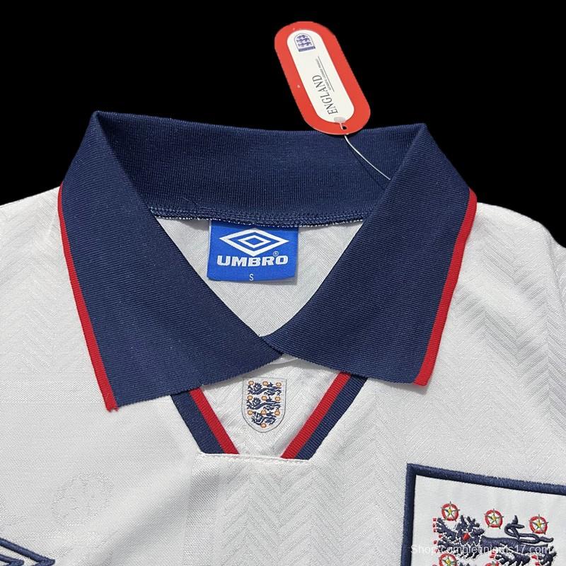 Retro 94/95 England At Home Soccer Jersey