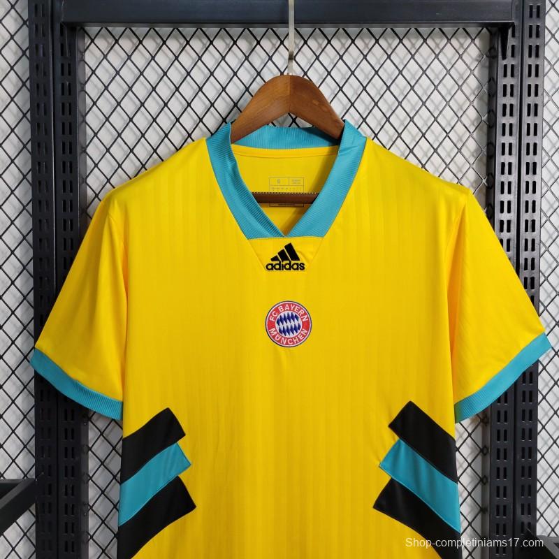 23-24 Bayern Munich Yellow Icon Jersey with Embroidery logo