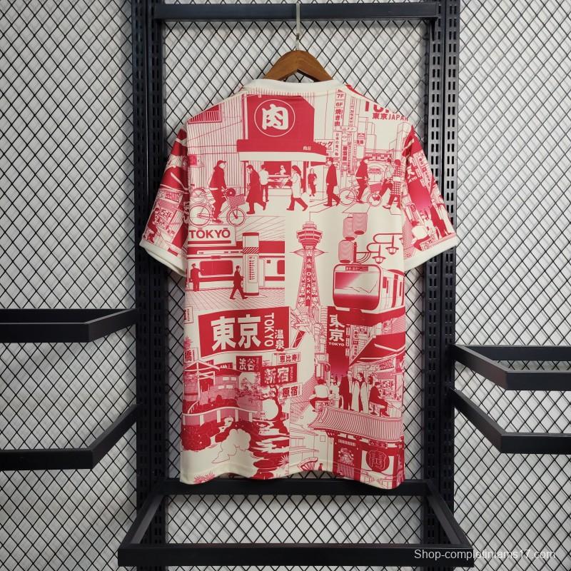 2023 Japan White Red Special Jersey Tokyo Edition