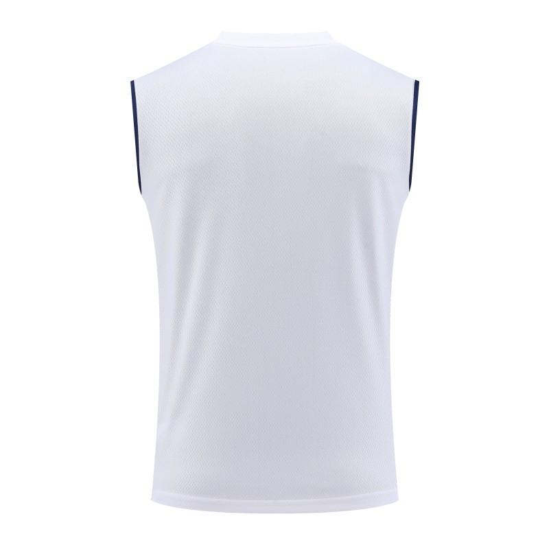 23-24 Arsenal White/Navy Vest Jersey+Shorts