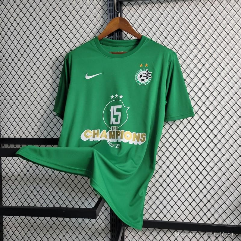 23-24 Maccabi Haifa Green Champions Jersey