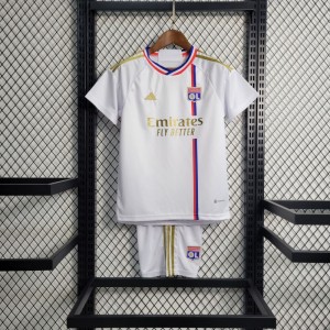 23-24 Kids Olympique Lyonnais Lyon Home Jersey