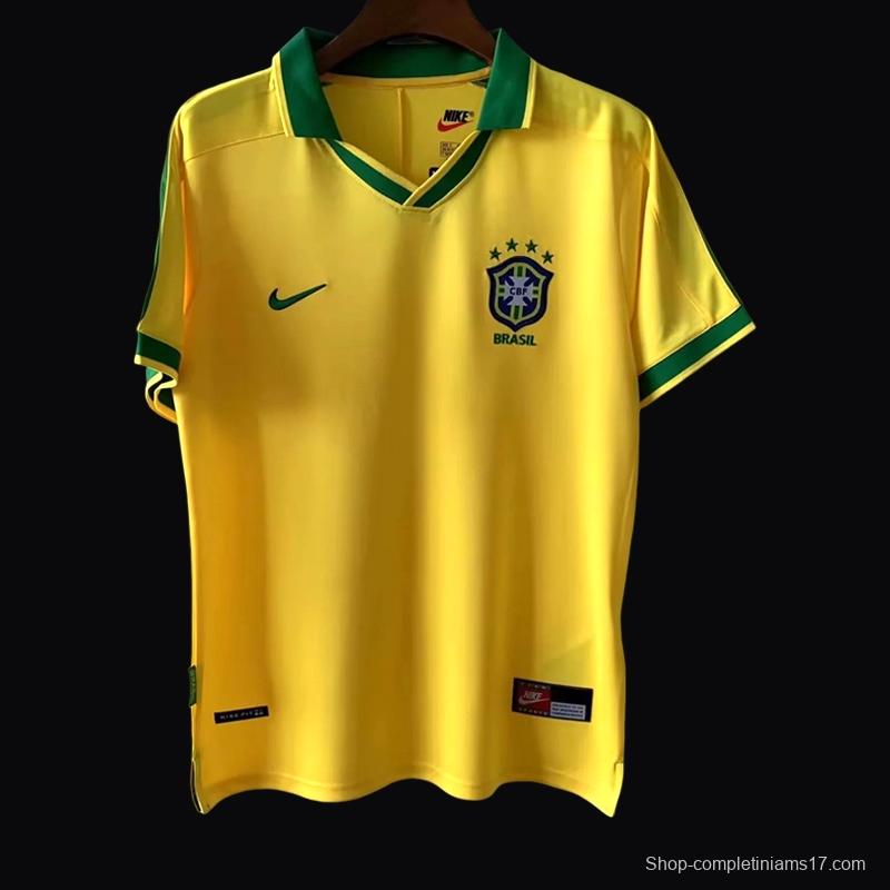 Retro 1997 Brazil Home Jersey