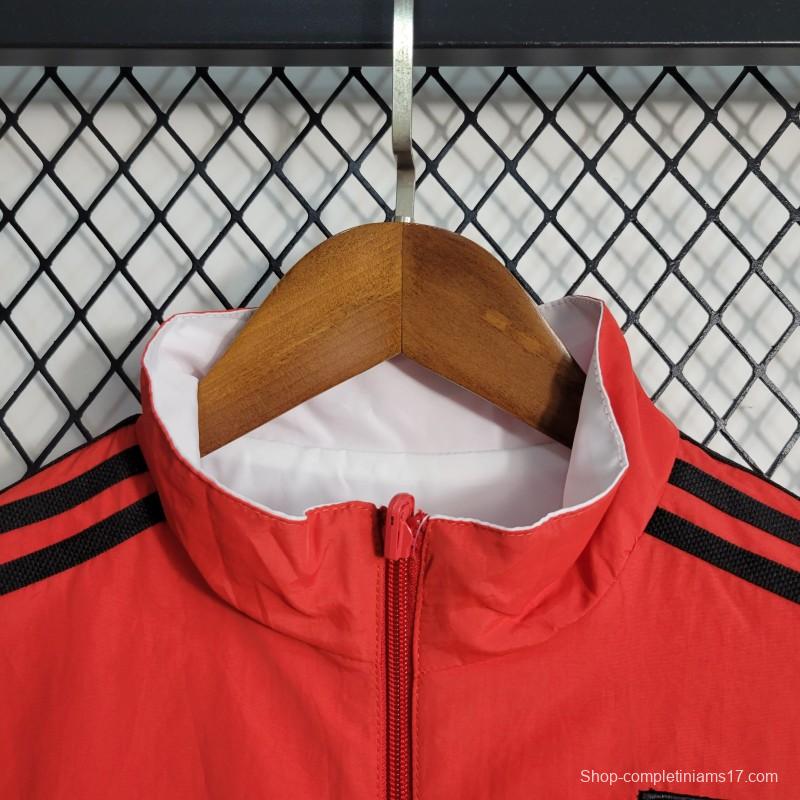 23-24 Sao Paulo Reversible White Red Windbreaker