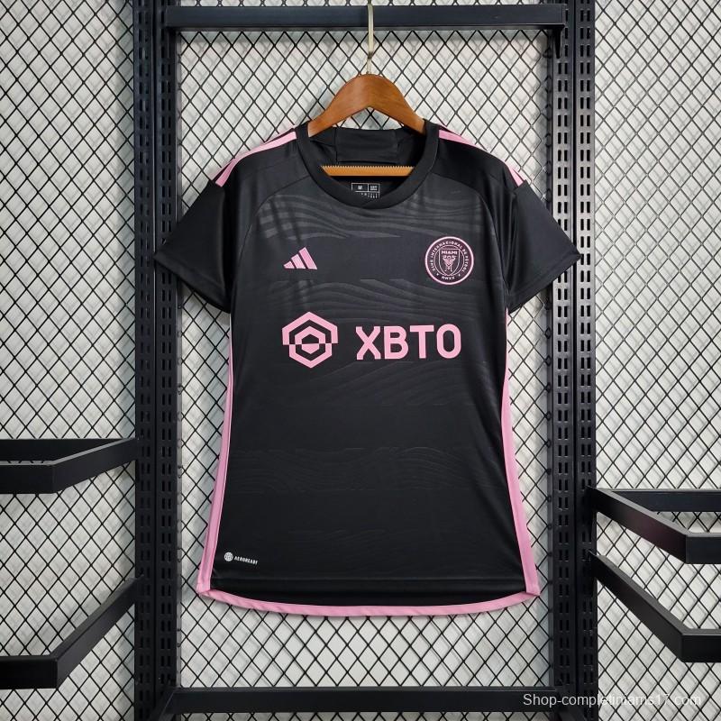 23-24 Women Inter Miami Away Black Jersey