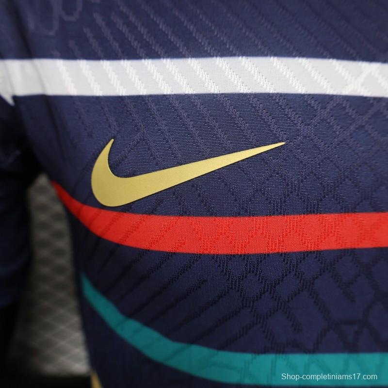 Player Version 2024 France Training Stripe Jersey