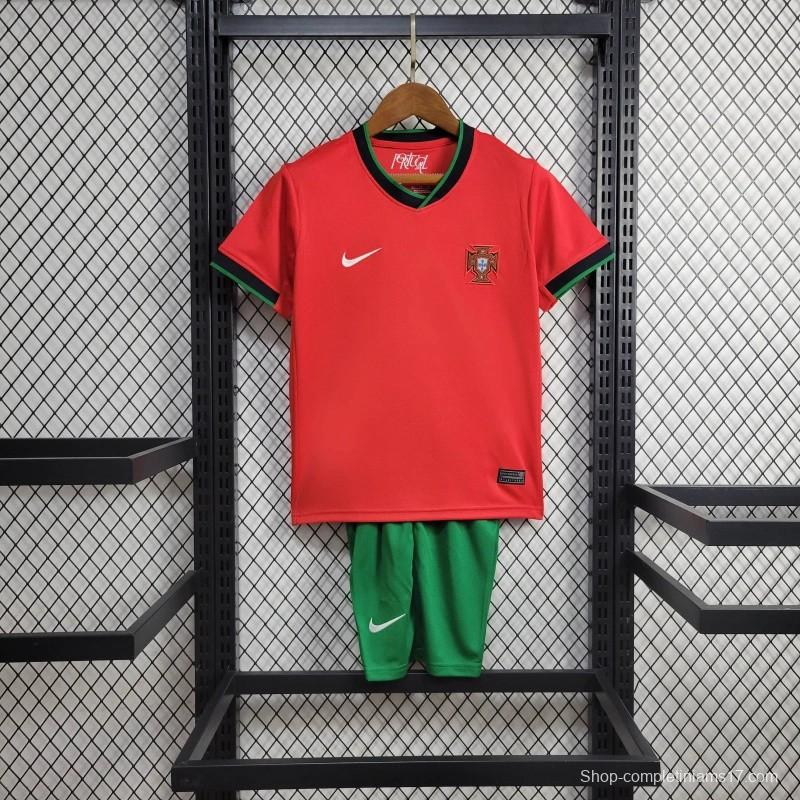 2024 Kids Portugal Home Jersey