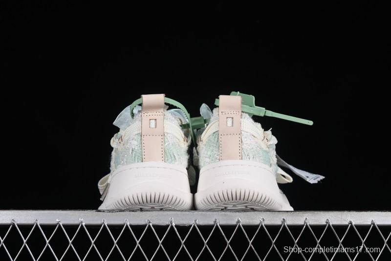 SMILEREPUBLIC Mint Manbo Light Blue Checkered Open Smile Platform Canvas Shoes - G.D4