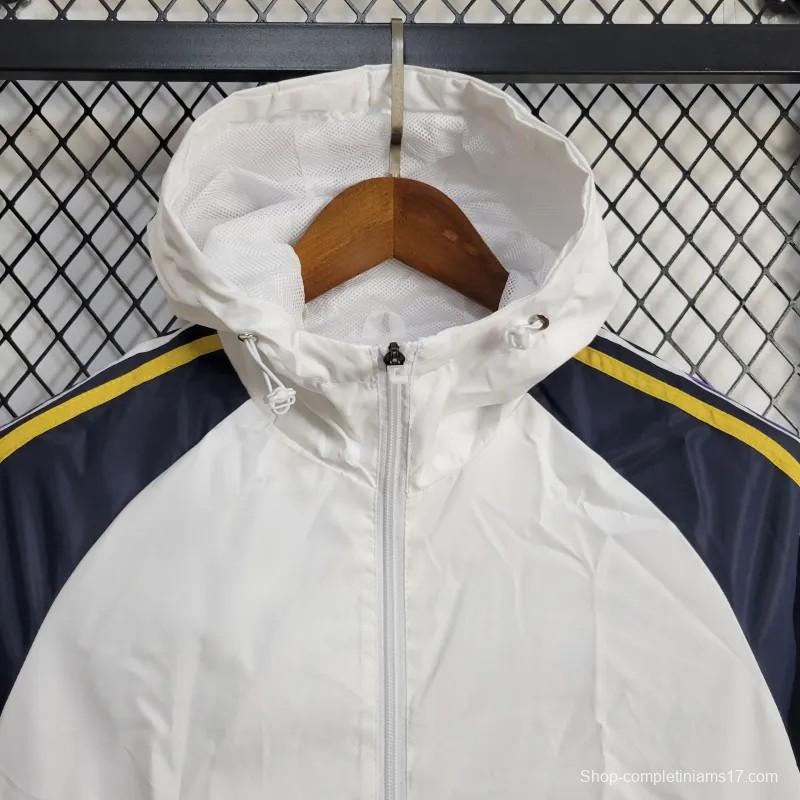 24/25 Adidas White Windbreaker