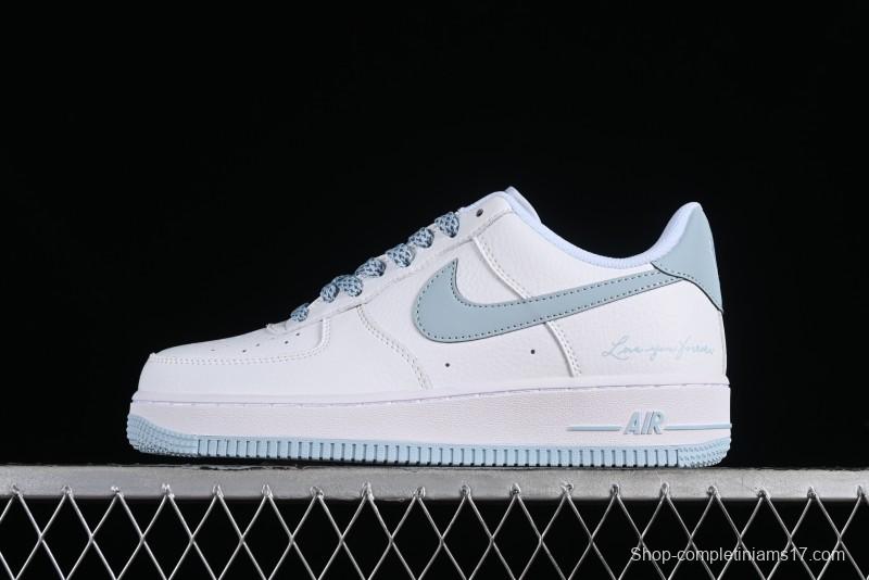 Nike Nocta x Nike Air Force 1 '07 Low "Certified Lover Boy" Ice Blue Classic Low-Top Casual Sneakers - LO1718-061