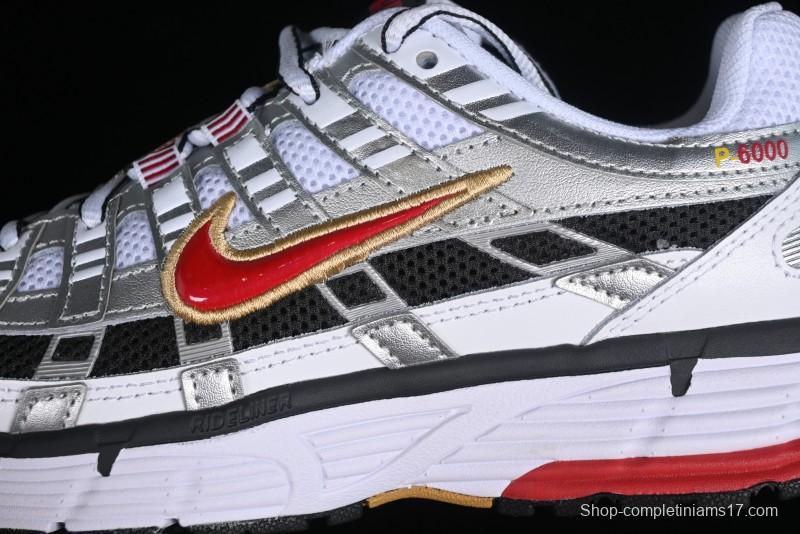 Nike P-6000 Retro Casual Sneakers Dad Shoes with Layered Design - BV1021-101