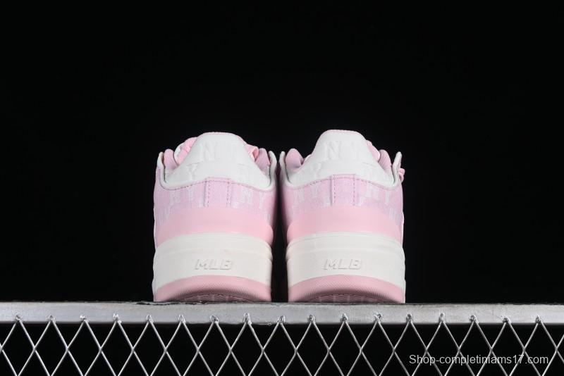 MLB NY Chunky Liner New York Yankees Velcro Print Logo Lightweight Platform Casual Sneakers - 3ASXCMM4N50PKS