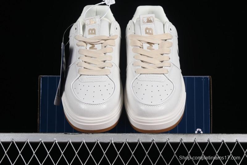 MLB Chunky Liner Metal Senior Series Lightweight Platform Casual Sneakers with 6cm Height Increase - 3ASXCLX4N50WHS