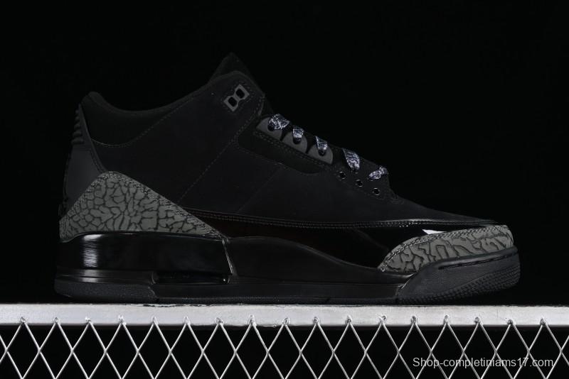 Nike Air Jordan 3 Retro Sneakers in Black with Elephant Print - CK9246-168