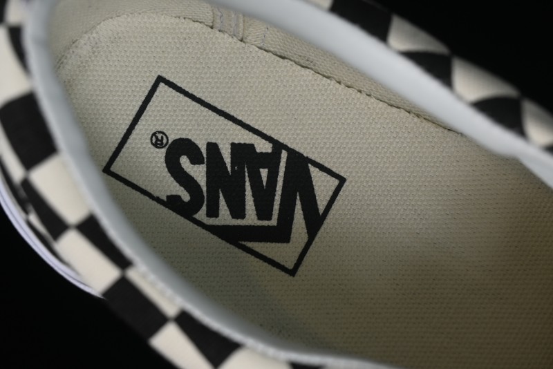 Vans Authentic Golden Coast Classic Checkerboard Slip-On Canvas Shoes - VN0A4BV4R6R