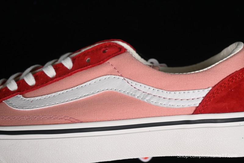 Vans Old Skool Reissue 136 High-End Pink Canvas Vulcanized Shoes with Detachable Lightweight Anti-Fatigue Insole - VN000MT6DWB