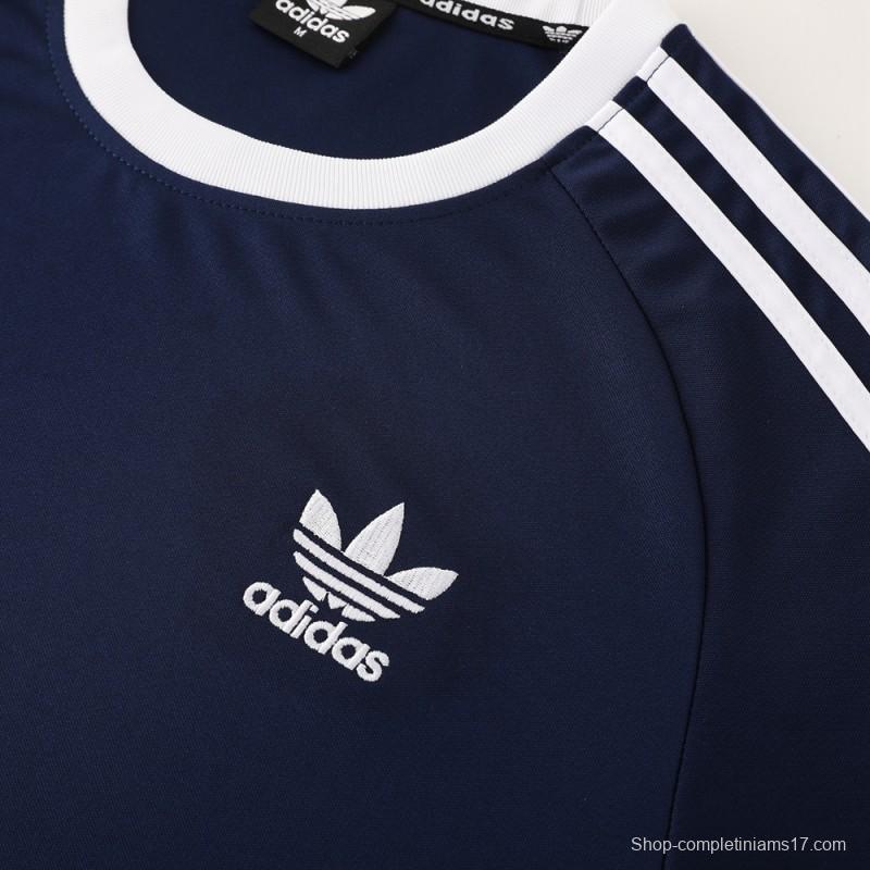 24/25 Adidas Original Navy Short Sleeve Jersey+Shorts