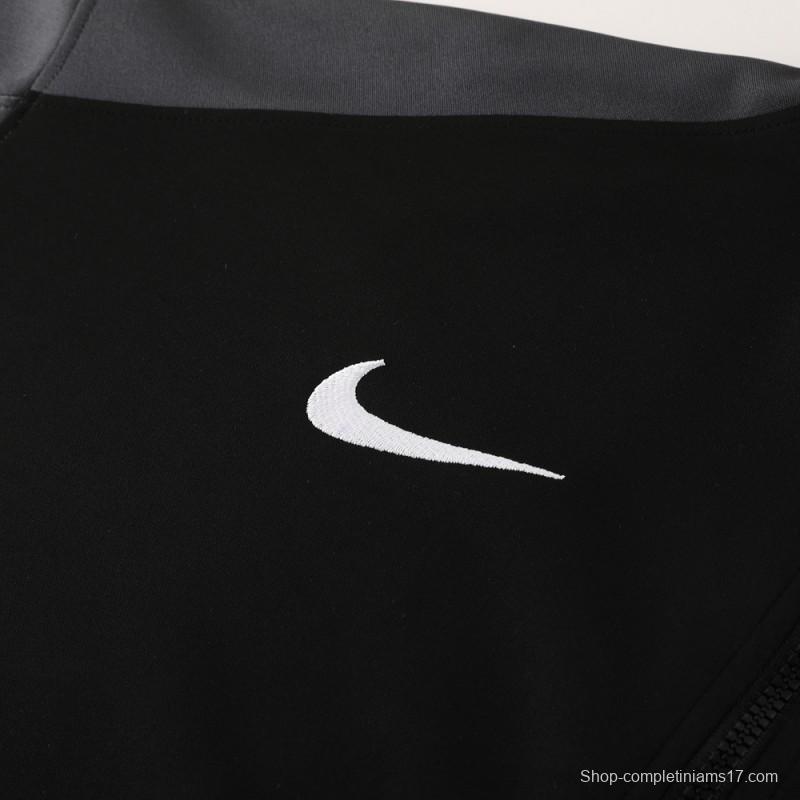 24/25 Nike Black Full Zipper Jacket +Long Pants