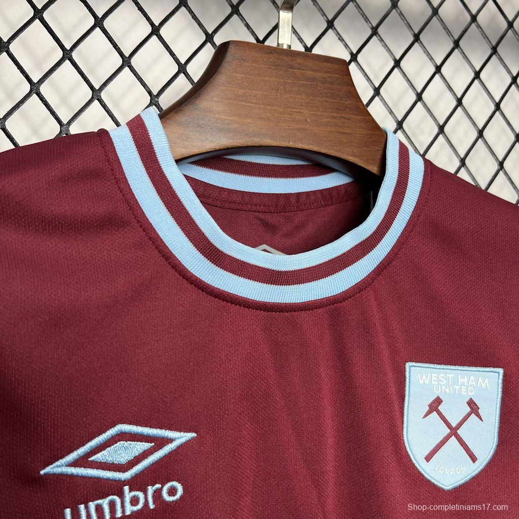 24/25 West Ham United Home Jersey