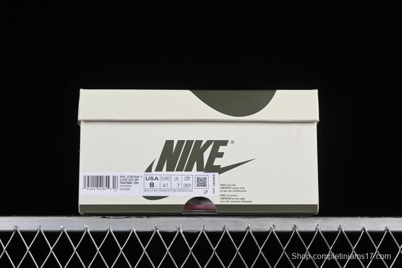 Nike Travis Scott x Air Jordan 1 Low OG Retro Sneakers DM7866-200