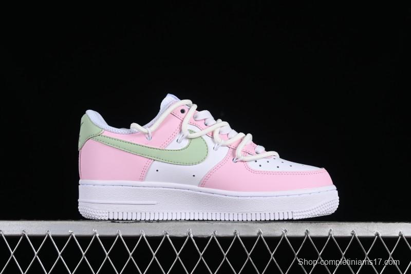 Nike Air Force 1 '07 Low Casual Sneakers with Dreamy Butterfly & Pastel Macaron Colorway - VV1998-013