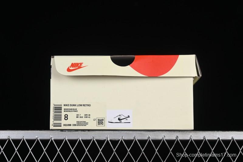 Stussy x Nike SB Dunk Low Collaboration Anniversary Edition Premium Customized Low-Top Casual Skate Shoes - DQ1098-339