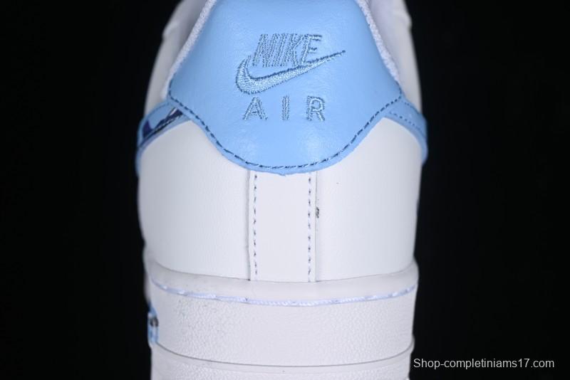 Nike Air Force 1 '07 Low Custom Chinese Style - Spring Cherry Blossom Casual Sneakers - DD8959-100