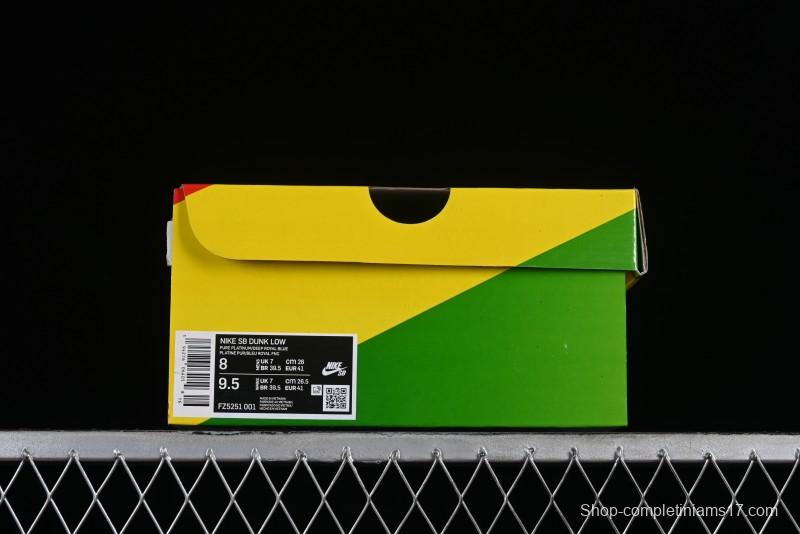 Nike SB Dunk Low Rayssa Leal Pro Skate Shoes with Colorful Smiley Laces - FZ5251-001