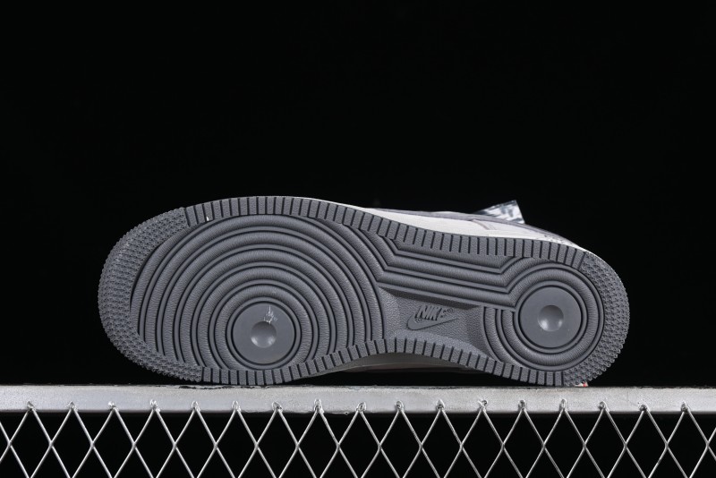 Nike Air Force 1 '07 Low The North Face CDG Collaboration - Light Grey Pigskin Low-Top Casual Sneakers - HD1968-016