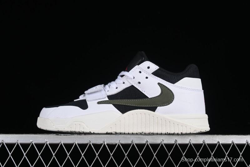 Nike Travis Scott x Jordan Cut The Check AJ1 Basketball Shoes with Velcro Strap - FZ8117-100