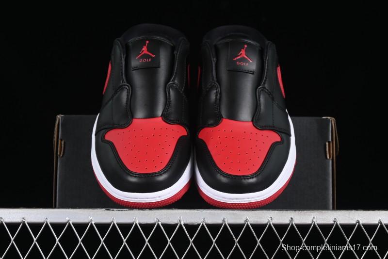 Nike Air Jordan 1 Mule Golf Shoes with Memory Foam and Rotational Traction Outsole - FJ1214-001