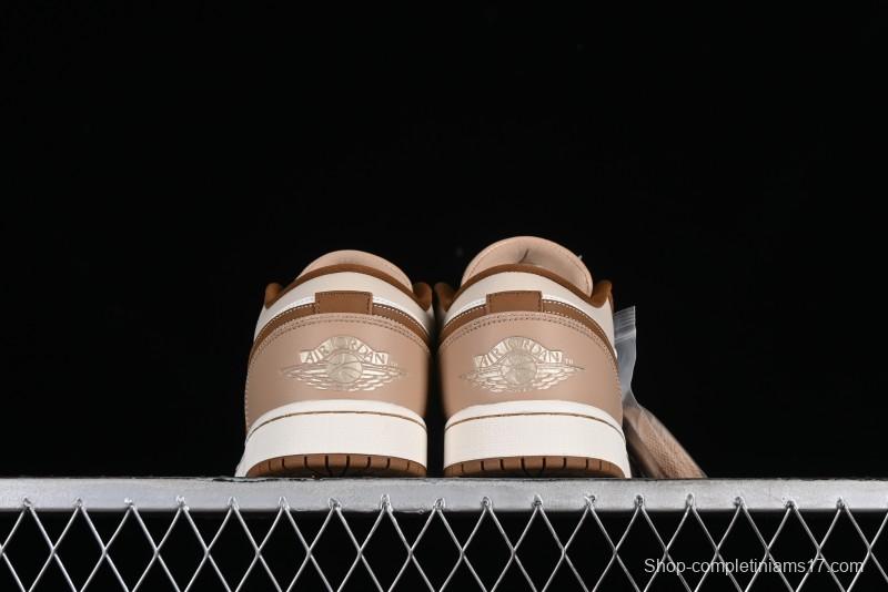 Nike Air Jordan 1 Low AJ1 Khaki Yellow Low-Top Casual Lifestyle Sneakers - HF5753-221