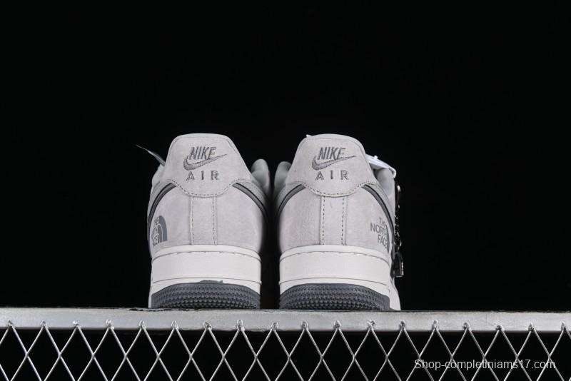 Nike Air Force 1 '07 Low The North Face CDG Collaboration - Light Grey Pigskin Low-Top Casual Sneakers - HD1968-016