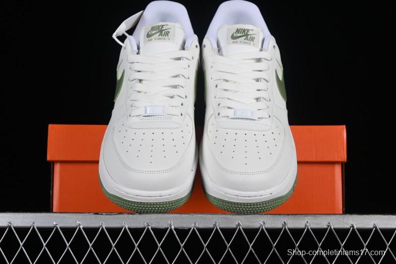 Nike Air Force 1 '07 Low Casual Sneakers in White Green - DV3808-106