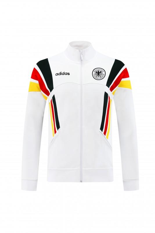 2024 Germany White Full Zipper Jacket +Long Pants