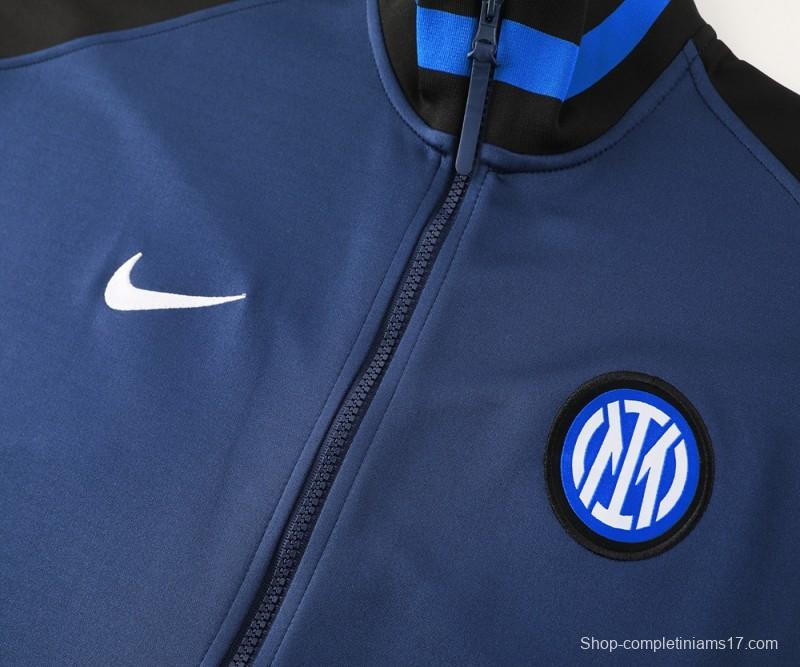 24/25 Inter Milan Navy Full Zipper Jacket +Long Pants