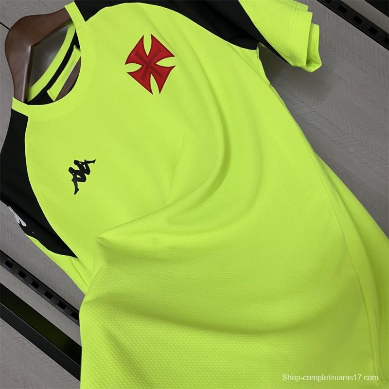 24/25 Vasco Da Gama Training Jersey Fluorescent Green Jersey