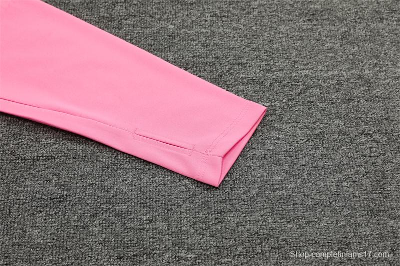 24/25 Manchester City Pink Half Zipper Jacket+Long Pants