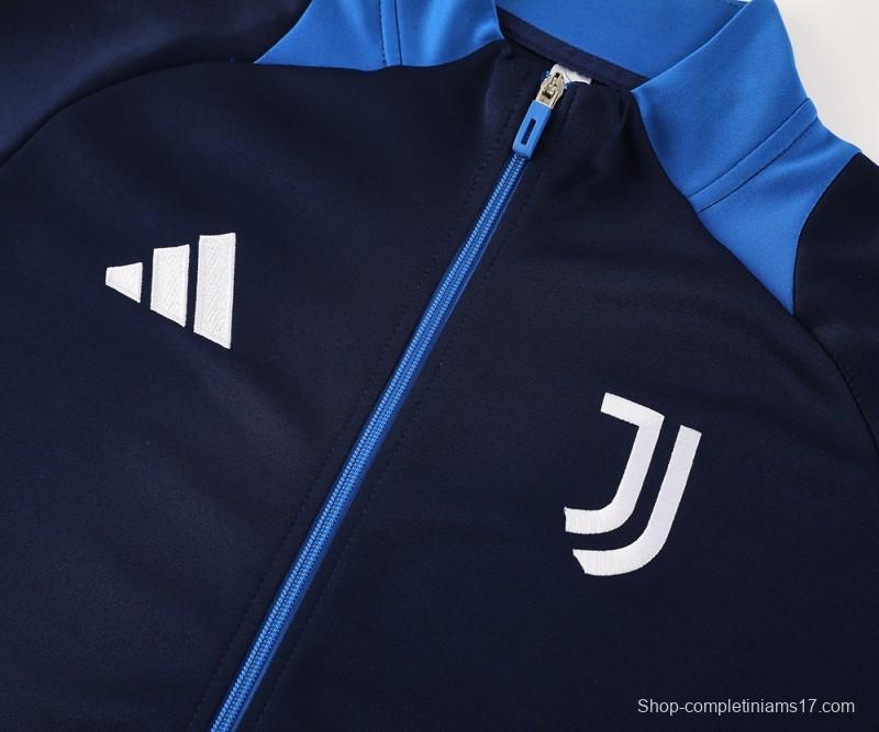 24/25 Juventus Blue Full Zipper Jacket +Long Pants