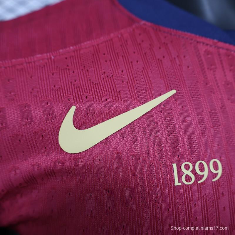 Player Version 24/25 Barcelona Home 125Th Anniversary 1899-2024 Printing Jersey