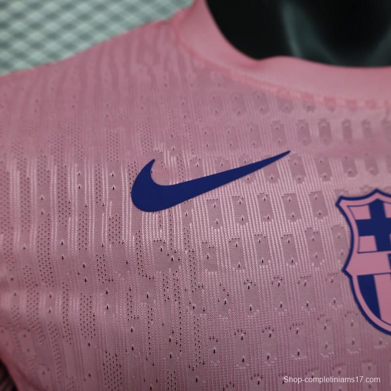 Player Version 25/26 FC Barcelona 125Th Anniversary Special Pink with Spotify Sponsor Jersey