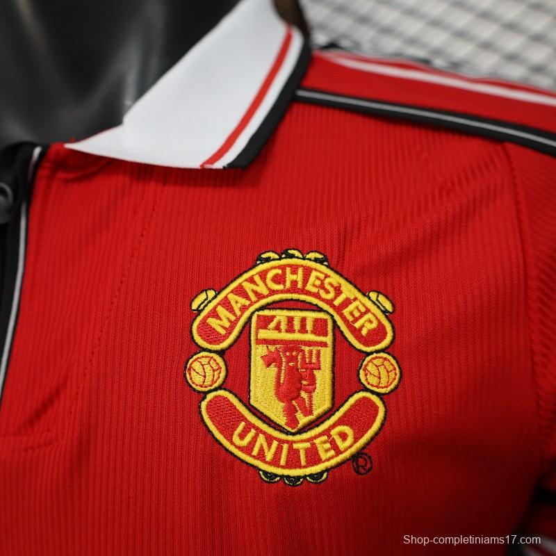 Player Version 98/99 Manchester United Home Jersey