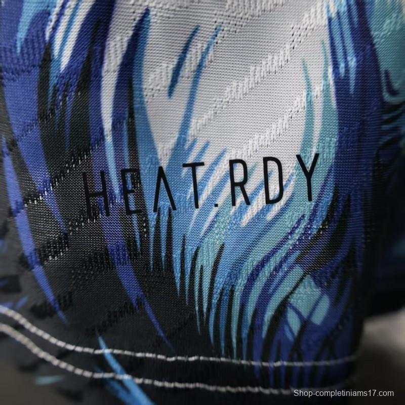 Player Version 25/26 Real Madrid Light Blue with Viking Warrior Pattern Jersey