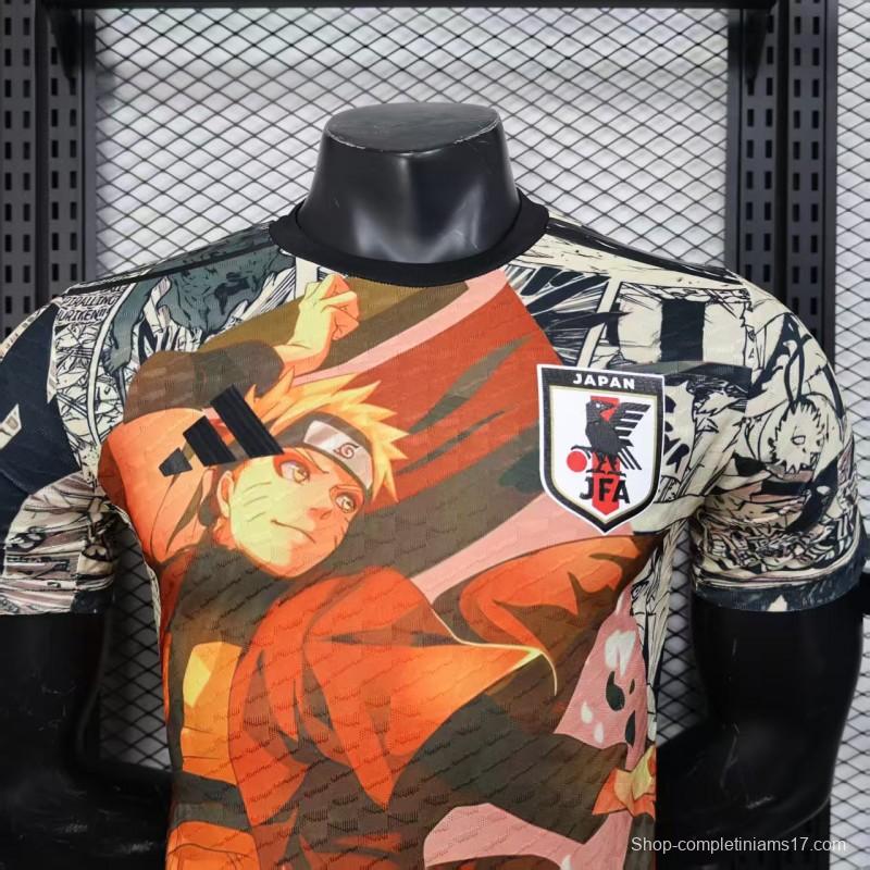 Player Version 2025 Japan White with Naruto Anime Character Graphic Jersey