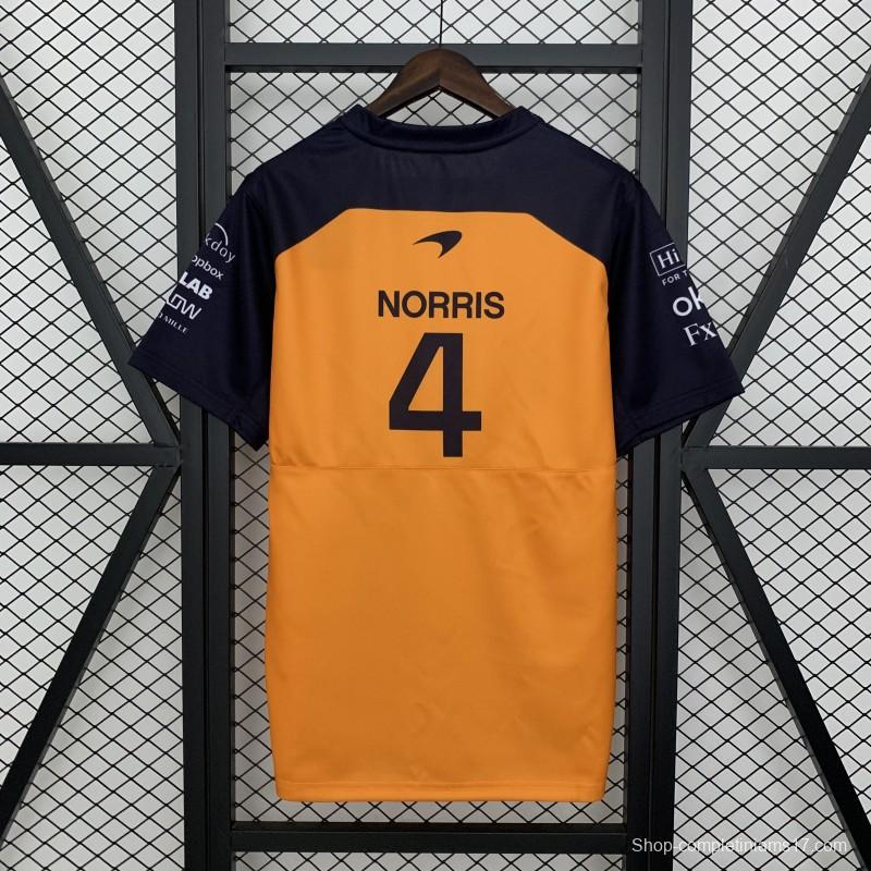 2025 F1 Formula Orange/Black Mclaren Norris T-Shirt