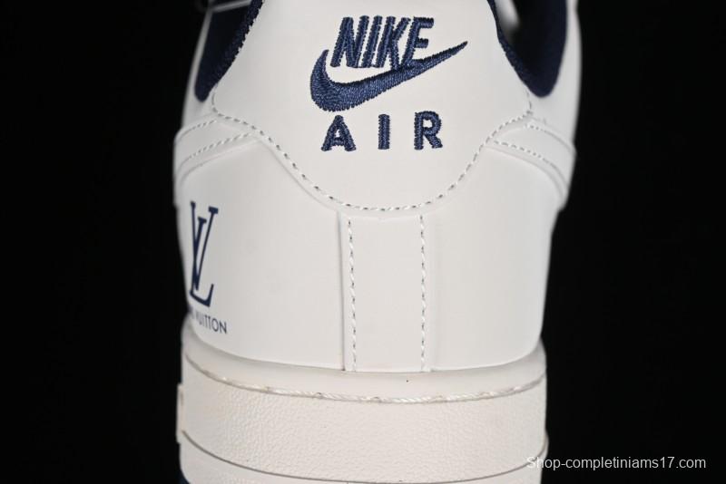 Nike Air Force 1 '07 Low LV Collaboration - Off White Double Swoosh Casual Sneakers - XZ6188-002