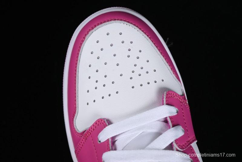 Nike Air Jordan 1 Low AJ1 Rose Pink Low-Top Casual Lifestyle Sneakers - FV8486-600
