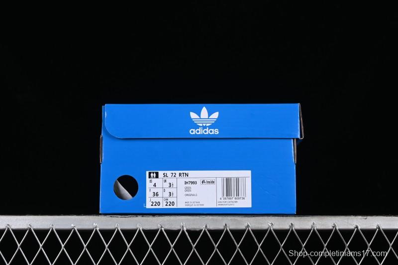 Adidas Originals SL 72 Retro Running Shoes with Ecotex Tongue and EVA Midsole - IH7993