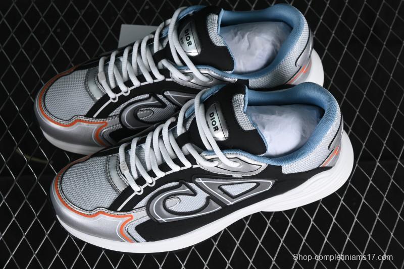Dior B30 Sneakers with Reflective CD30 Logo and Lightweight Rubber Sole - CD30