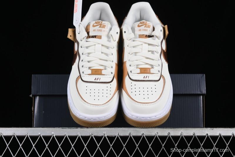 Nike Air Force 1 Shadow Low-Top Sneakers with Lightweight EVA Midsole and Anti-Slip RB Rubber Outsole - DZ1847-106